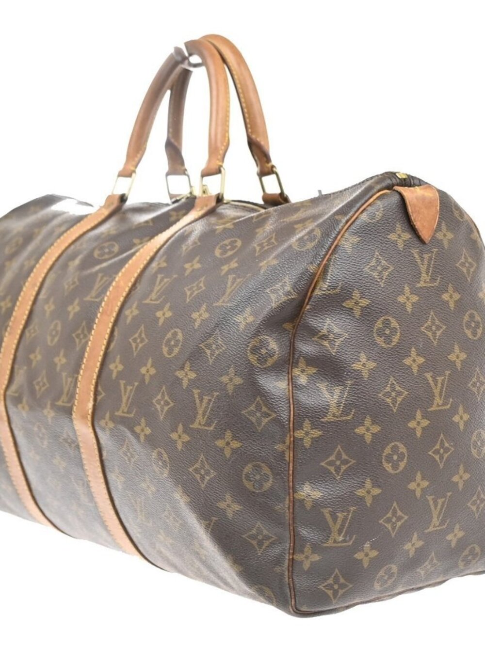 LOUIS VUITTON Keepall 50 Travel Hand Bag Monogram Leather Brown M41426 84MA513 - Picture 3 of 16